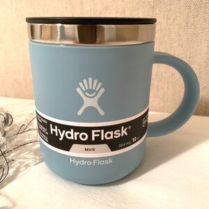 Hydro Flask NEW Mug With Black Lid Colour: Rain 12oz